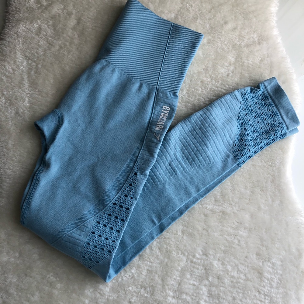 Gymshark sky blue energy seamless full length S